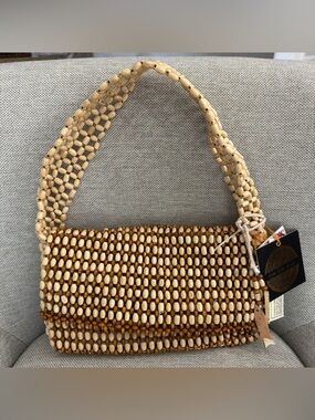 Made in India Wooden beaded bag